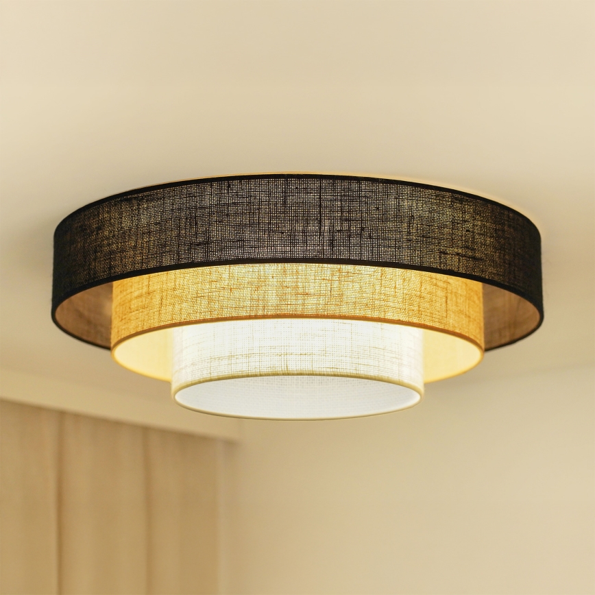 Brilagi - Loftlampe ASPEN LUNETA LED/12W/230V diameter 60 cm 3000K/4000K/6400K sort/beige/cremefarvet