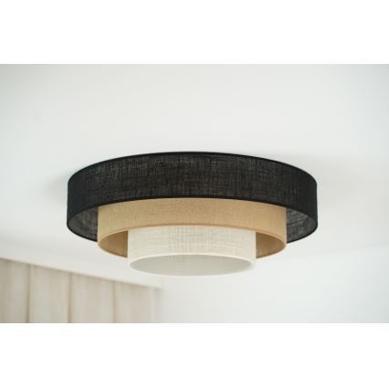 Brilagi - Loftlampe ASPEN LUNETA LED/12W/230V diameter 60 cm 3000K/4000K/6400K sort/beige/cremefarvet