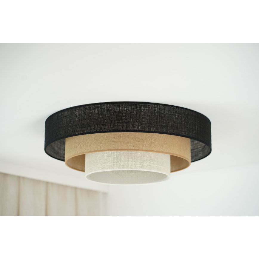 Brilagi - Loftlampe ASPEN LUNETA LED/12W/230V diameter 60 cm 3000K/4000K/6400K sort/beige/cremefarvet