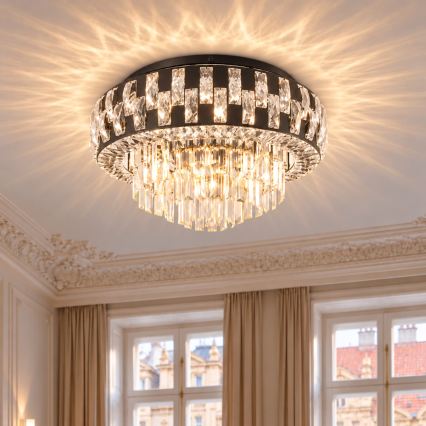 BRILAGI - Loftlampe AURELIA 5xE14/40W/230V Ø 50 cm sort