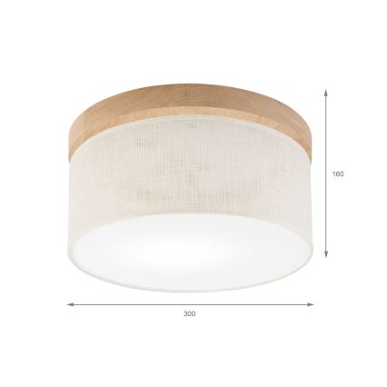 Brilagi - Loftlampe BELLADONNA 1xE27/15W/230V diameter 30 cm cremefarvet/eg