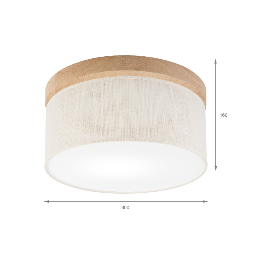 Brilagi - Loftlampe BELLADONNA 1xE27/15W/230V diameter 30 cm cremefarvet/eg