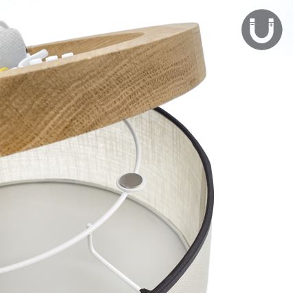 Brilagi - Loftlampe BELLADONNA 1xE27/15W/230V diameter 30 cm cremefarvet/eg