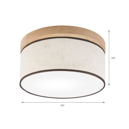 Brilagi - Loftlampe BELLADONNA 1xE27/15W/230V diameter 30 cm cremefarvet/eg
