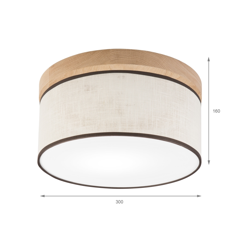 Brilagi - Loftlampe BELLADONNA 1xE27/15W/230V diameter 30 cm cremefarvet/eg
