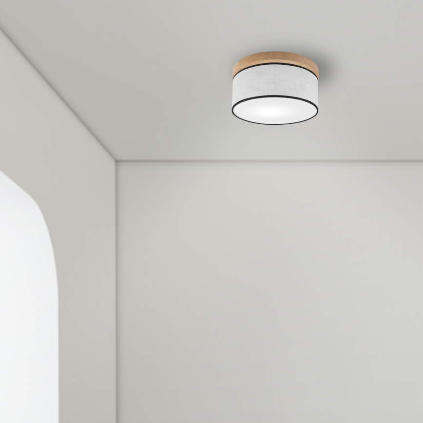 Brilagi - Loftlampe BELLADONNA 1xE27/15W/230V diameter 30 cm hvid/eg