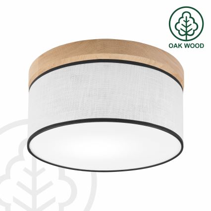 Brilagi - Loftlampe BELLADONNA 1xE27/15W/230V diameter 30 cm hvid/eg