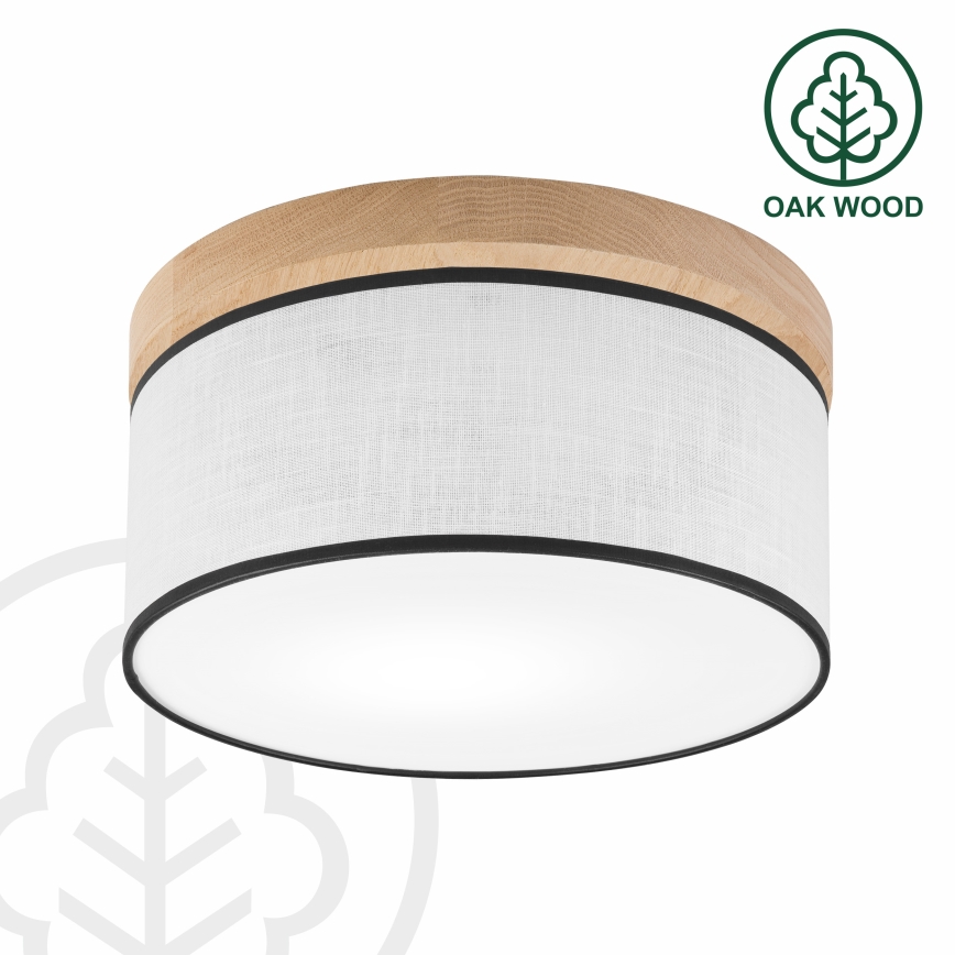 Brilagi - Loftlampe BELLADONNA 1xE27/15W/230V diameter 30 cm hvid/eg