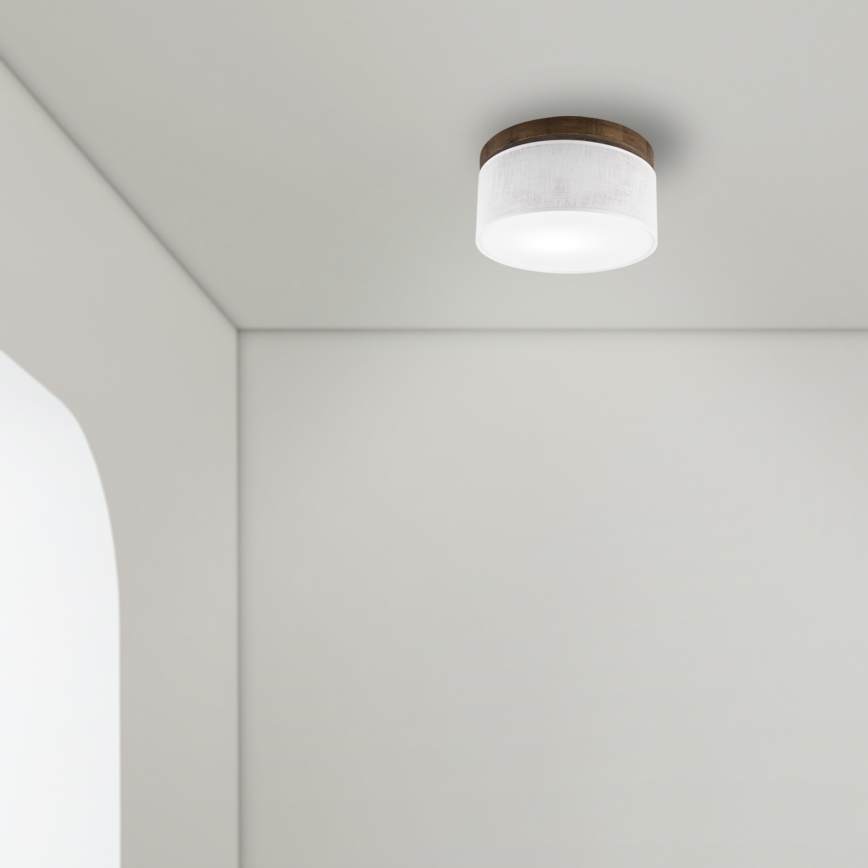 Brilagi - Loftlampe BELLADONNA 1xE27/15W/230V diameter 30 cm hvid/eg