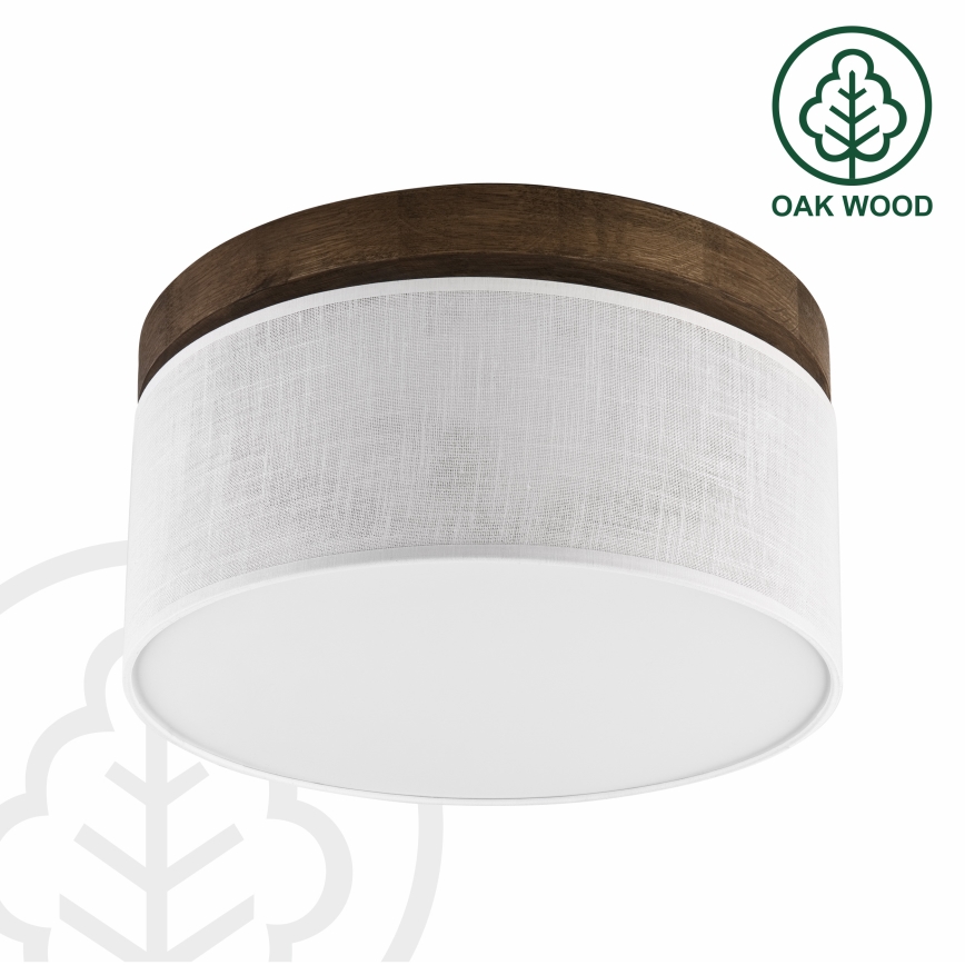 Brilagi - Loftlampe BELLADONNA 1xE27/15W/230V diameter 30 cm hvid/eg