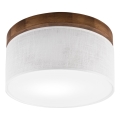 Brilagi - Loftlampe BELLADONNA 1xE27/15W/230V diameter 30 cm hvid/eg kirsebær