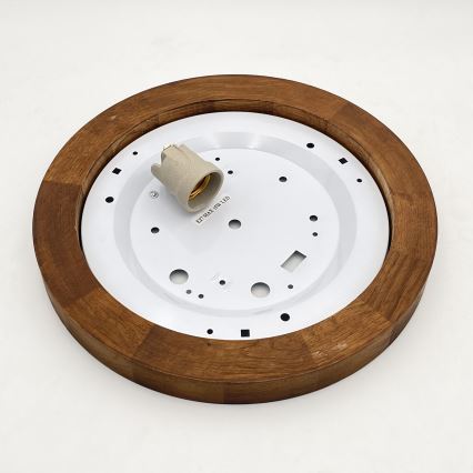Brilagi - Loftlampe BELLADONNA 1xE27/15W/230V diameter 30 cm hvid/eg kirsebær