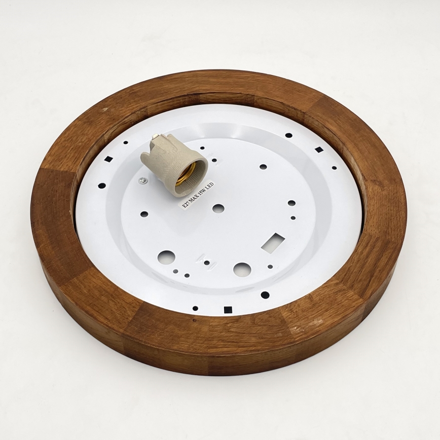 Brilagi - Loftlampe BELLADONNA 1xE27/15W/230V diameter 30 cm hvid/eg kirsebær
