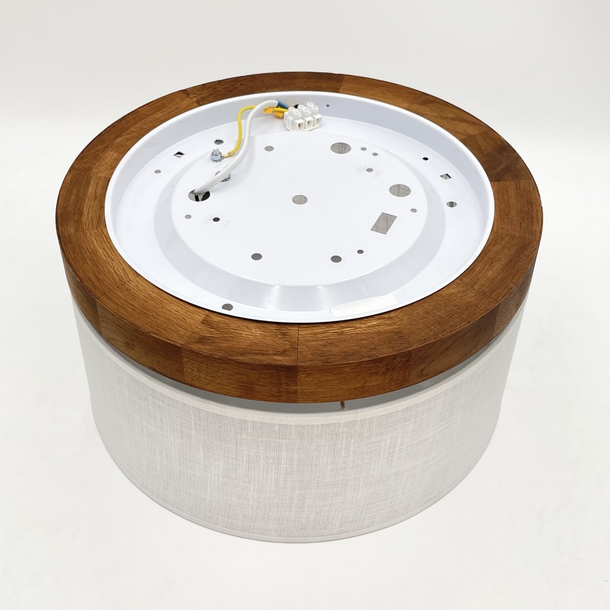 Brilagi - Loftlampe BELLADONNA 1xE27/15W/230V diameter 30 cm hvid/eg kirsebær