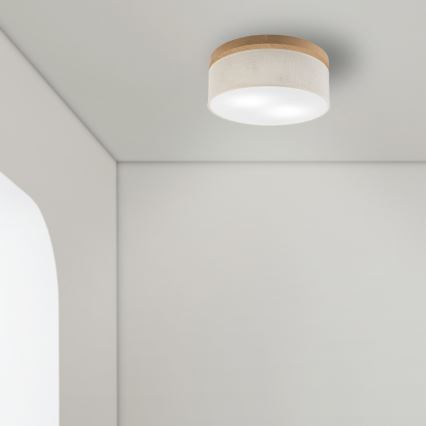Brilagi - Loftlampe BELLADONNA 2xE27/15W/230V diameter 40 cm cremefarvet/eg