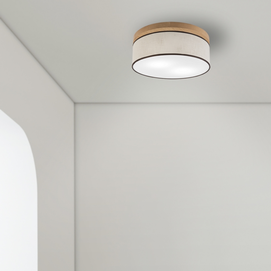 Brilagi - Loftlampe BELLADONNA 2xE27/15W/230V diameter 40 cm cremefarvet/eg