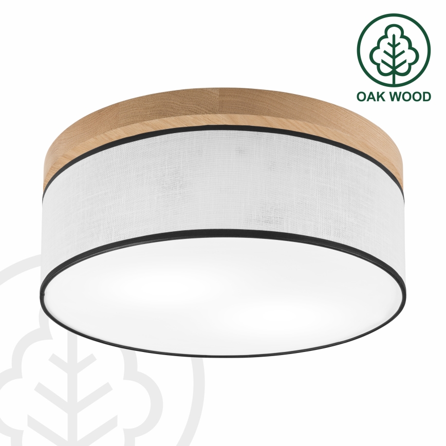 Brilagi - Loftlampe BELLADONNA 2xE27/15W/230V diameter 40 cm hvid/eg