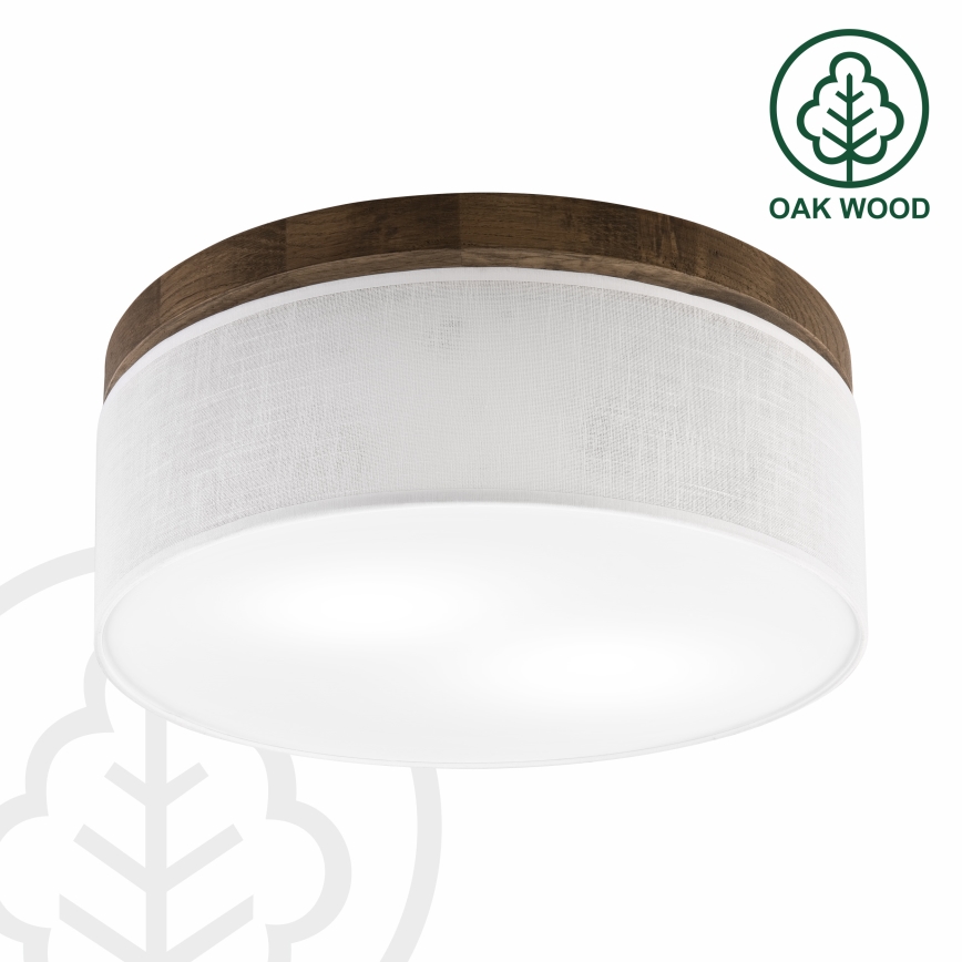 Brilagi - Loftlampe BELLADONNA 2xE27/15W/230V diameter 40 cm hvid/eg