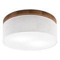 Brilagi - Loftlampe BELLADONNA 2xE27/15W/230V diameter 40 cm hvid/eg kirsebær