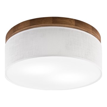 Brilagi - Loftlampe BELLADONNA 2xE27/15W/230V diameter 40 cm hvid/eg kirsebær
