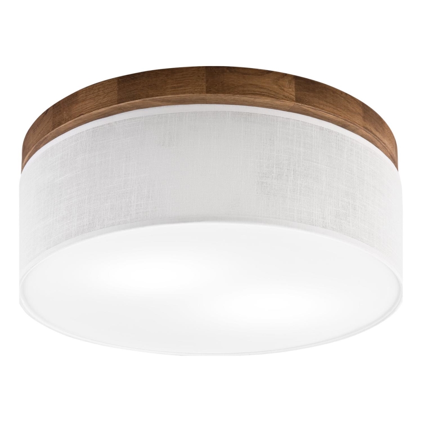 Brilagi - Loftlampe BELLADONNA 2xE27/15W/230V diameter 40 cm hvid/eg kirsebær