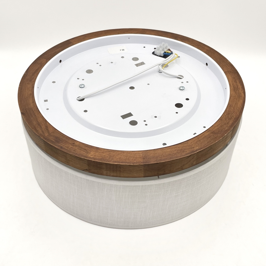Brilagi - Loftlampe BELLADONNA 2xE27/15W/230V diameter 40 cm hvid/eg kirsebær