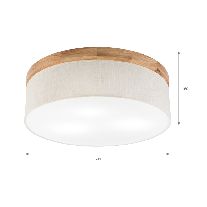 Brilagi - Loftlampe BELLADONNA 3xE27/15W/230V diameter 50 cm cremefarvet/eg