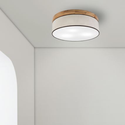 Brilagi - Loftlampe BELLADONNA 3xE27/15W/230V diameter 50 cm cremefarvet/eg