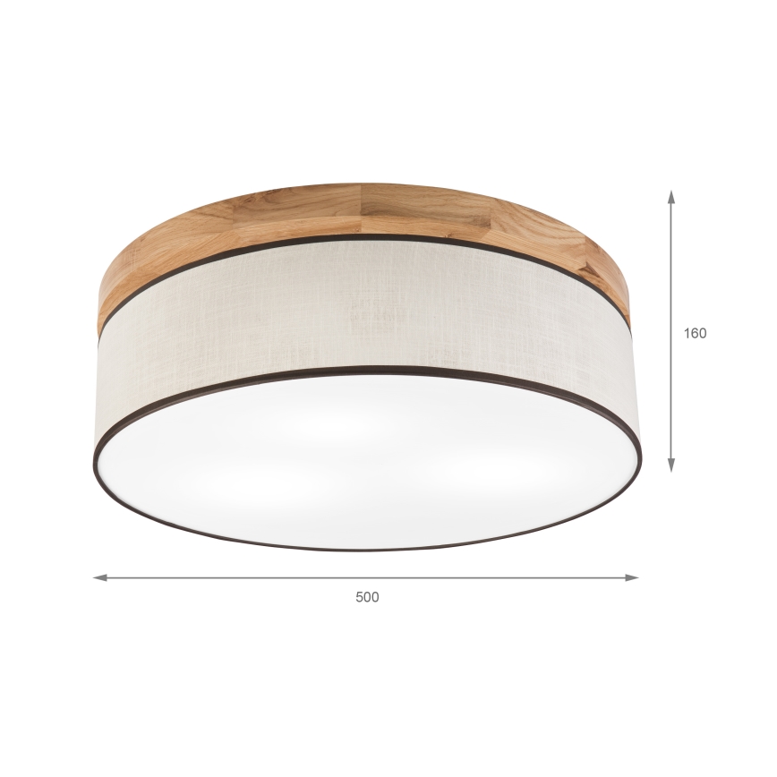 Brilagi - Loftlampe BELLADONNA 3xE27/15W/230V diameter 50 cm cremefarvet/eg