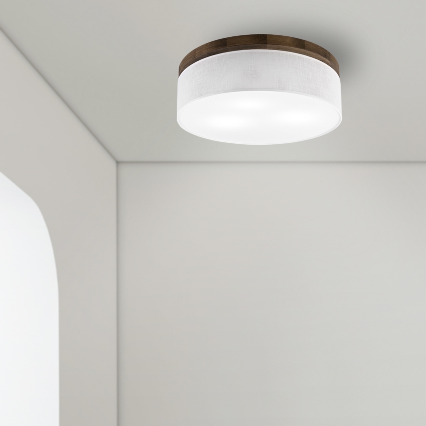 Brilagi - Loftlampe BELLADONNA 3xE27/15W/230V diameter 50 cm hvid/eg