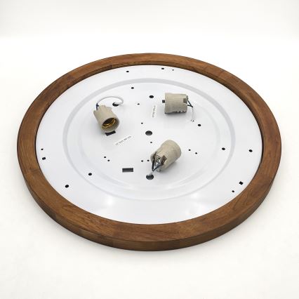 Brilagi - Loftlampe BELLADONNA 3xE27/15W/230V diameter 50 cm hvid/eg kirsebær