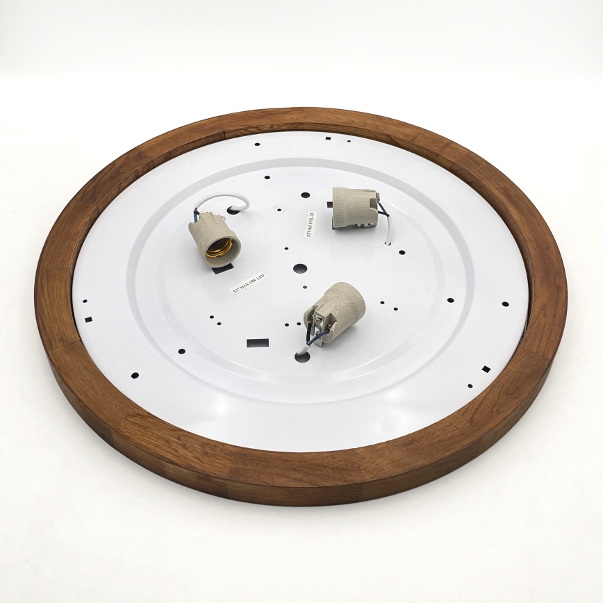 Brilagi - Loftlampe BELLADONNA 3xE27/15W/230V diameter 50 cm hvid/eg kirsebær