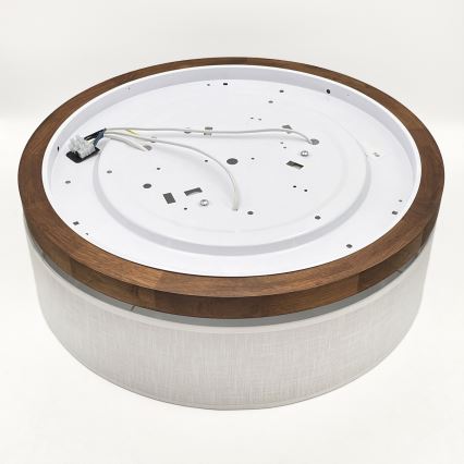 Brilagi - Loftlampe BELLADONNA 3xE27/15W/230V diameter 50 cm hvid/eg kirsebær