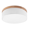 Brilagi - Loftlampe BELLADONNA 3xE27/15W/230V hvid/eg