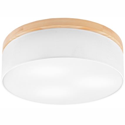 Brilagi - Loftlampe BELLADONNA 3xE27/15W/230V hvid/fyrretræ