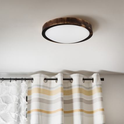 Brilagi - Loftlampe CARVALHO SLIM SMOKEY 1xE27/60W/230V eg Ø 27,5 cm