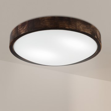 Brilagi - Loftlampe CARVALHO SLIM SMOKEY 2xE27/60W/230V eg Ø 37,5 cm