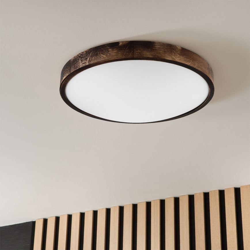 Brilagi - Loftlampe CARVALHO SLIM SMOKEY 3xE27/60W/230V eg Ø 47,5 cm