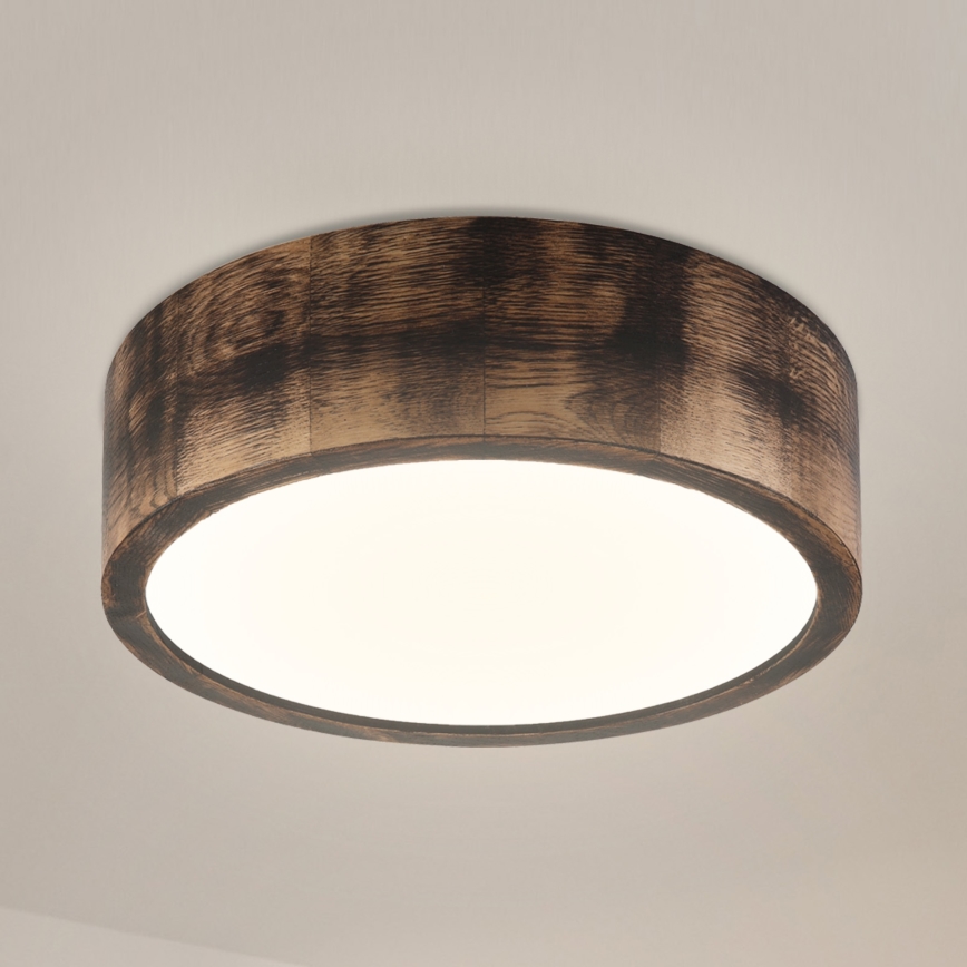 Brilagi - Loftlampe CARVALHO SMOKEY 1xE27/60W/230V, egetræ Ø 27,5 cm