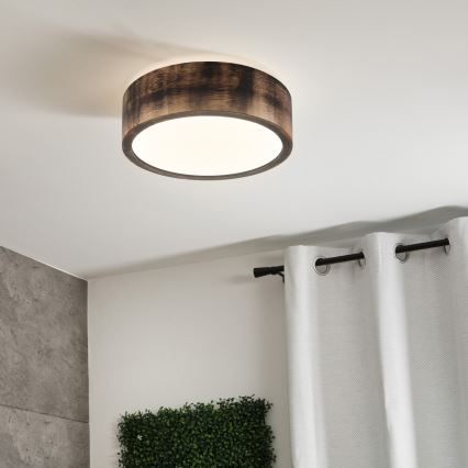 Brilagi - Loftlampe CARVALHO SMOKEY 1xE27/60W/230V, egetræ Ø 27,5 cm