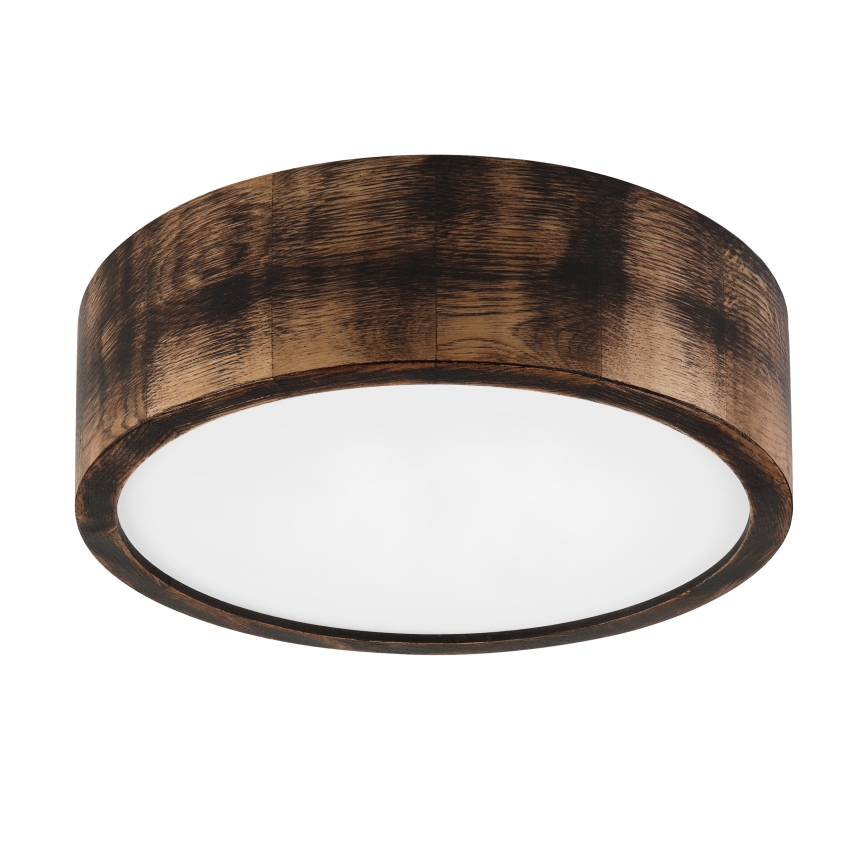 Brilagi - Loftlampe CARVALHO SMOKEY 1xE27/60W/230V, egetræ Ø 27,5 cm