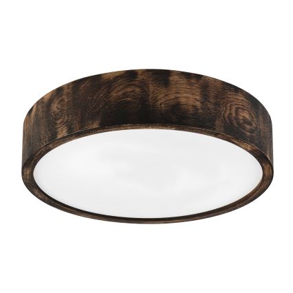 Brilagi - Loftlampe CARVALHO SMOKEY 2xE27/60W/230V i eg Ø 37,5 cm