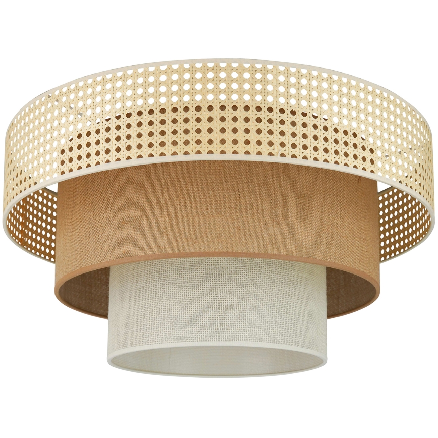 Brilagi - Loftlampe CEDAR LUNETA 1xE27/15W/230V diameter 45 cm beige/brun/cremefarvet