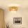 Brilagi - Loftlampe CEDAR LUNETA 1xE27/15W/230V diameter 45 cm beige/brun/cremefarvet
