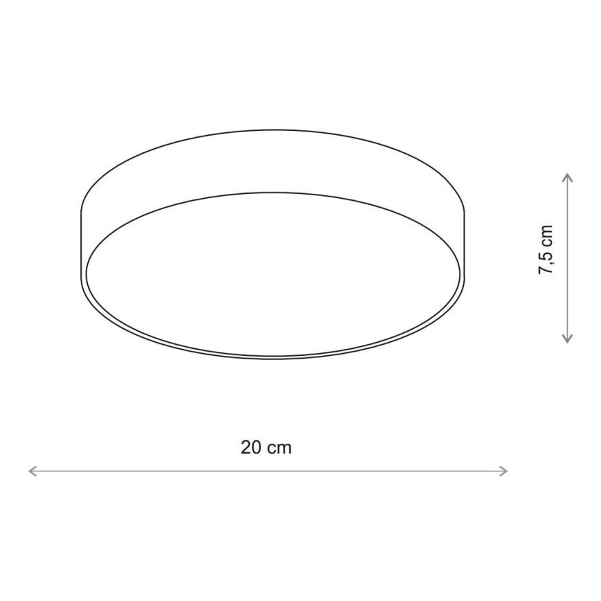 Brilagi - Loftlampe CLARE 1xE27/40W/230V diameter 20 cm beige