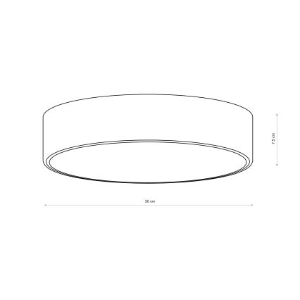 Brilagi - Loftlampe CLARE 2xE27/24W/230V Ø 30 cm brun