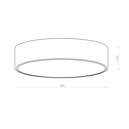Brilagi - Loftlampe CLARE 3xE27/40W/230V Ø 40 cm khaki