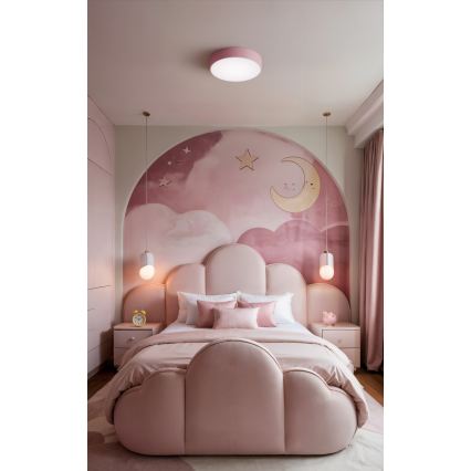Brilagi - Loftlampe CLARE 3xE27/40W/230V Ø 40 cm rosa