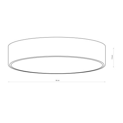 Brilagi - Loftlampe CLARE 4xE27/24W/230V Ø 50 cm brun