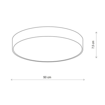 Brilagi - Loftlampe CLARE 4xE27/40W/230V diameter 50 cm beige